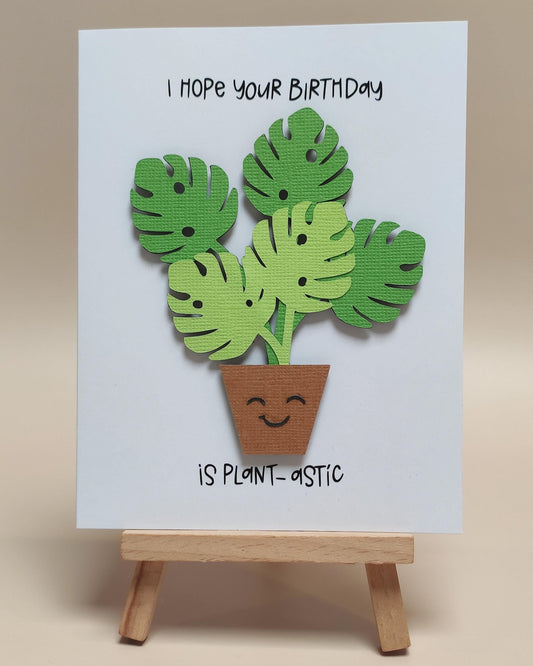Happy Birthday: I Hope Your Birthday is Plant-astic Card