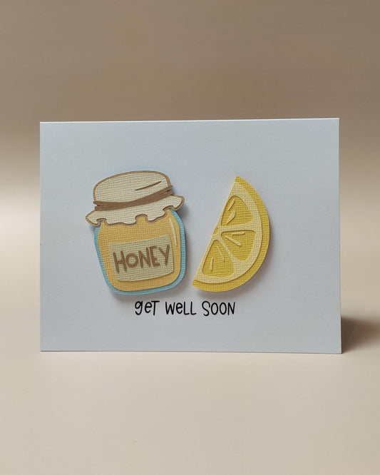 Get Well Soon: Honey & Lemon Card