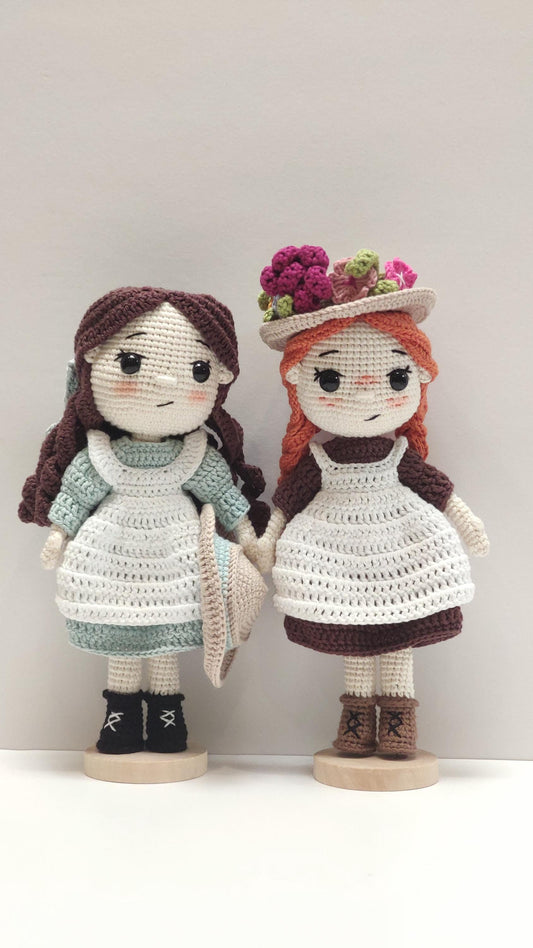 Anne of Green Gables Crochet Doll: Handmade Cotton Anne Shirley