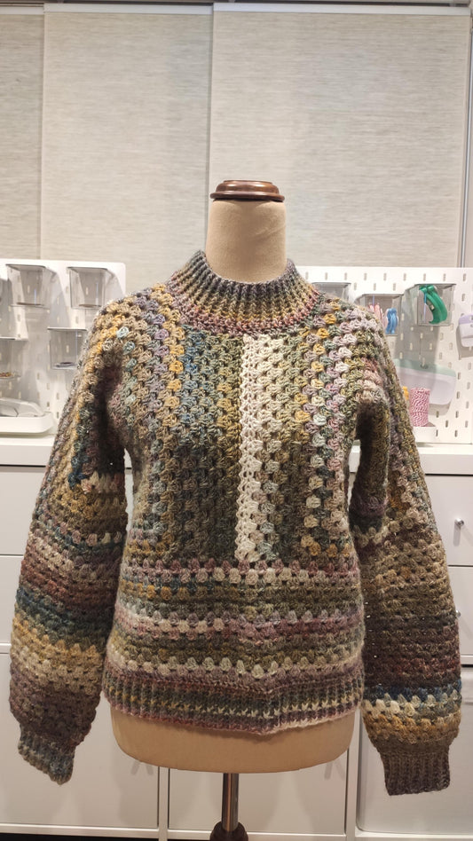 Granny Square Jumper: Handmade Vintage Style