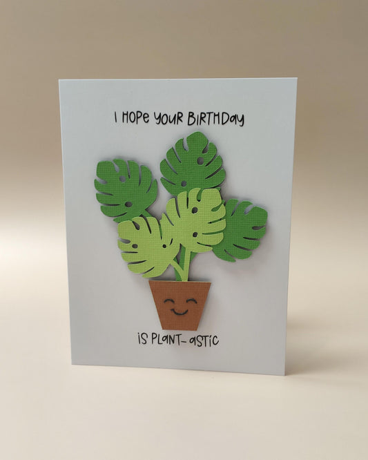 Happy Birthday: I Hope Your Birthday is Plant-astic Card