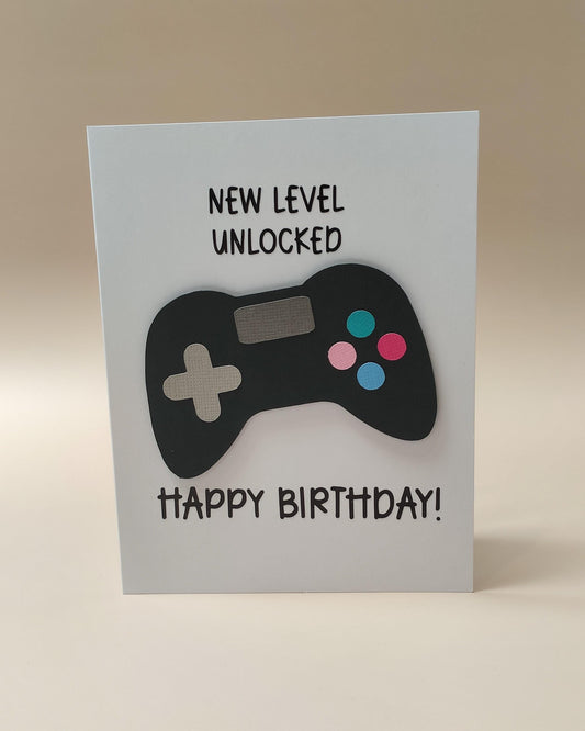 Happy Birthday: New Level Unlocked Birthday Card