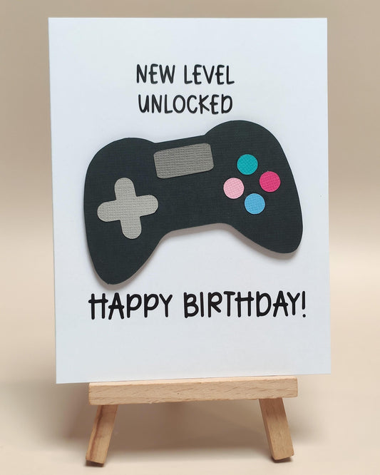 Happy Birthday: New Level Unlocked Birthday Card