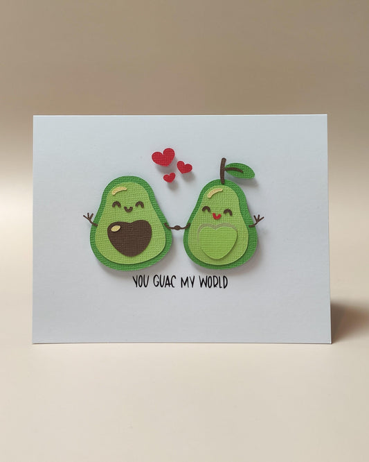 Handmade You Guac My World Card