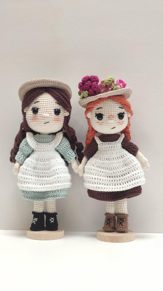 Anne of Green Gables Crochet Doll: Handmade Cotton Anne Shirley